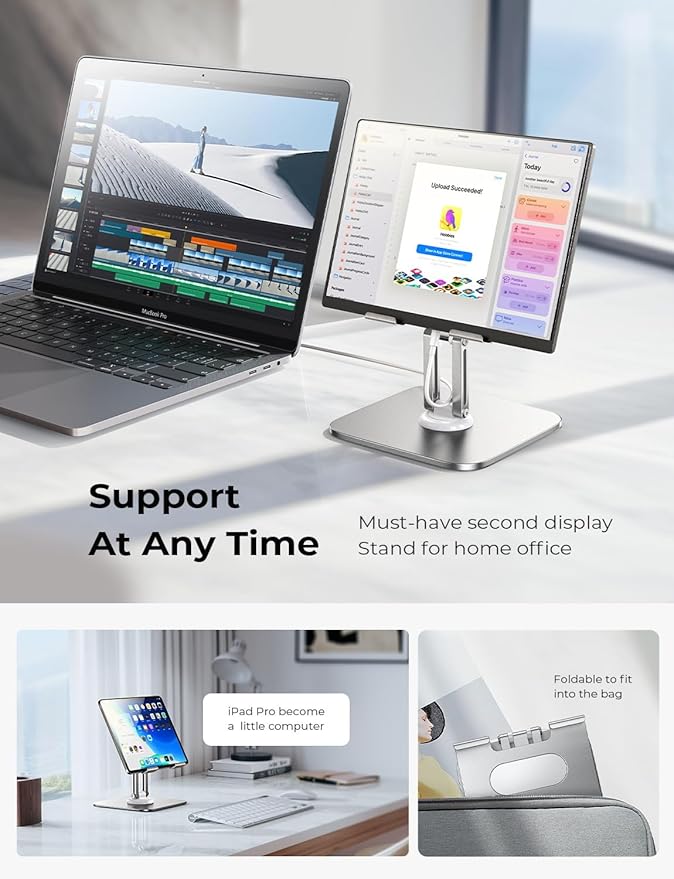 LISEN for iPad Stand Holder Adjustable Tablet Stand for Desk, 2025 for iPad - Image 5