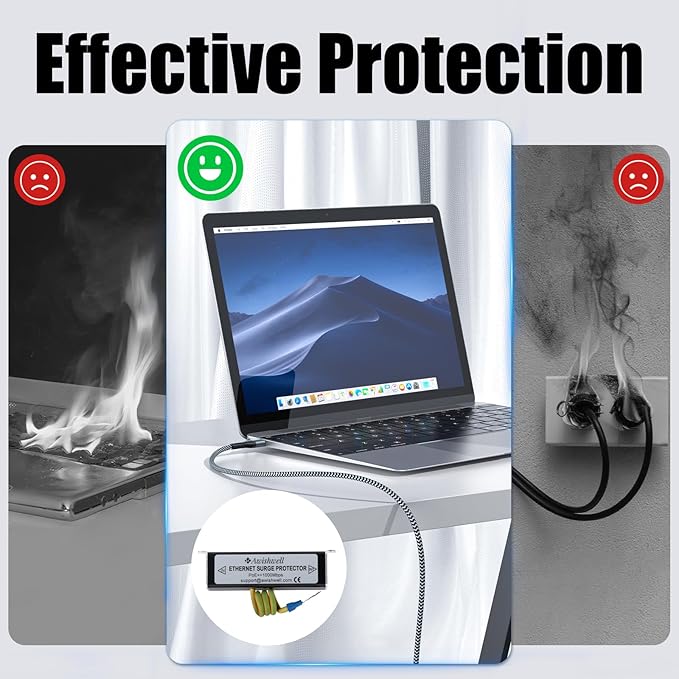 20KA Ethernet Surge Protector Gigabit, RJ45 Surge Protector-Ethernet Transformer - Image 9