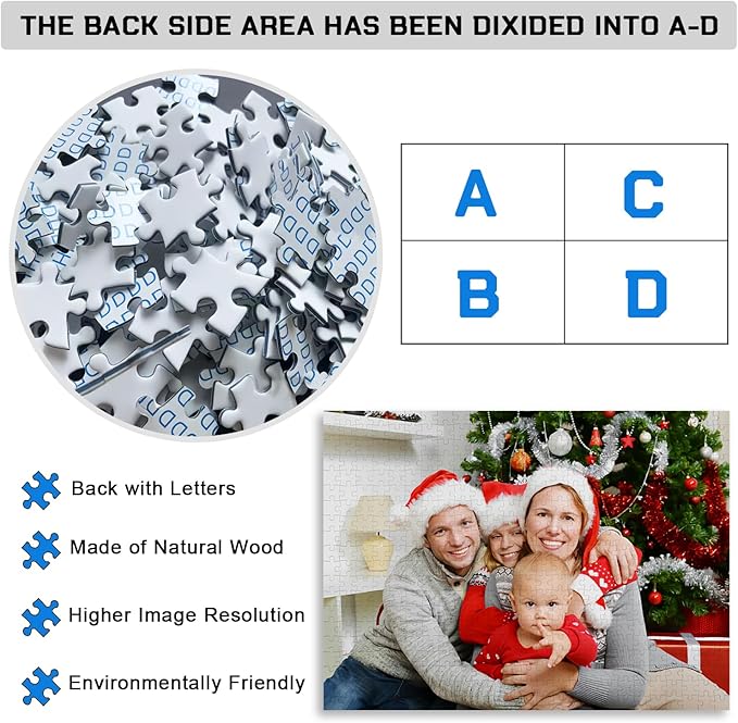 Custom Puzzle 120/200/300/500/1000/1500 Pieces, Personalized Puzzle from Your - Image 3