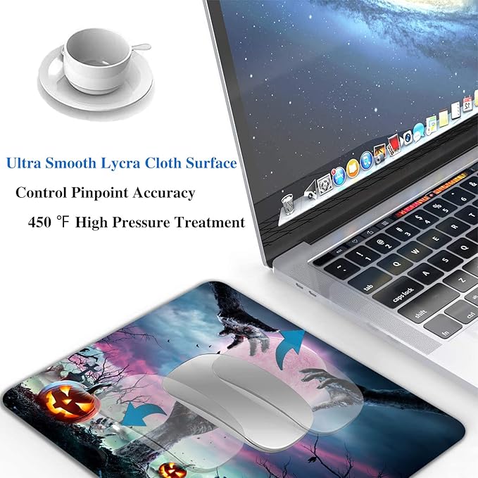 Horror Halloween Mouse Pad, Scary Night Mousepad - Image 4