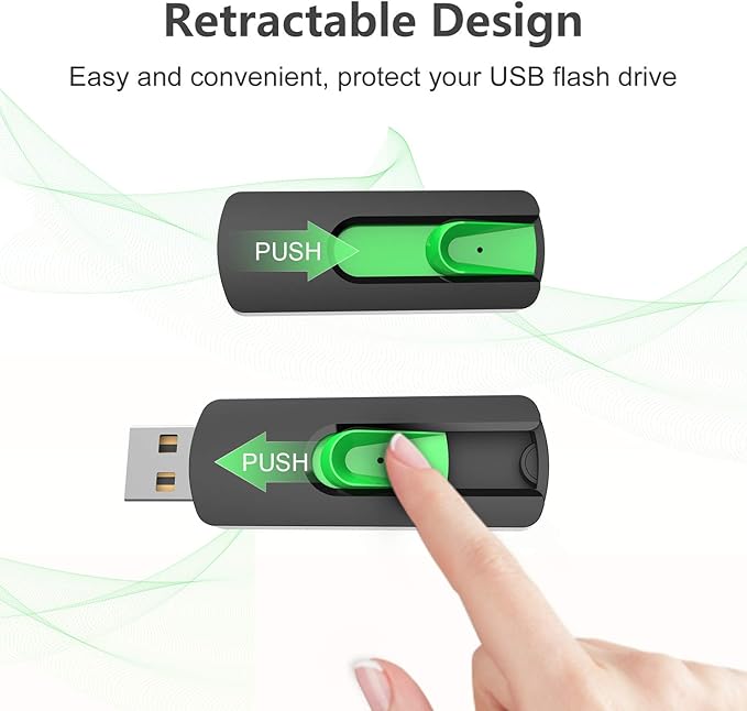 Aiibe 64 GB Flash Drive USB Flash Drive 64GB Thumb Drive USB 2.0 Memory Stick - Image 5