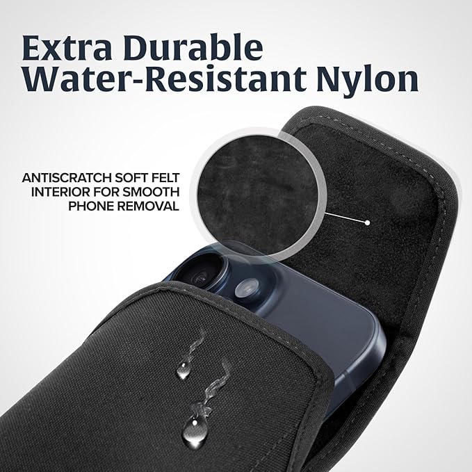 Turtleback Belt Clip for iPhone 16 Pro, 15 pro 14 Pro 13 Pro -Small- Fits - Image 5