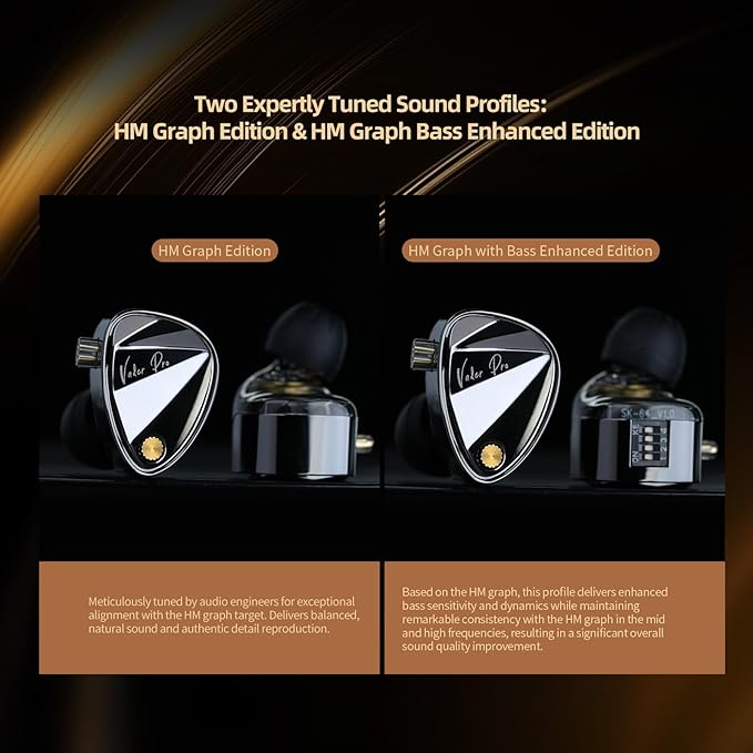KZ Vader Pro in-Ear Monitors Gaming Earbuds, Triple Dynamic Driver IEM - Image 8