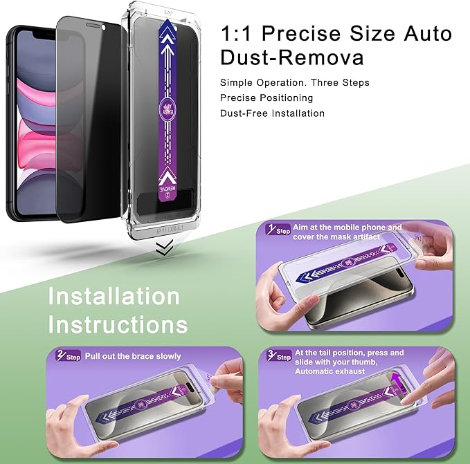 2 Pack Privacy Screen Protector - Image 3