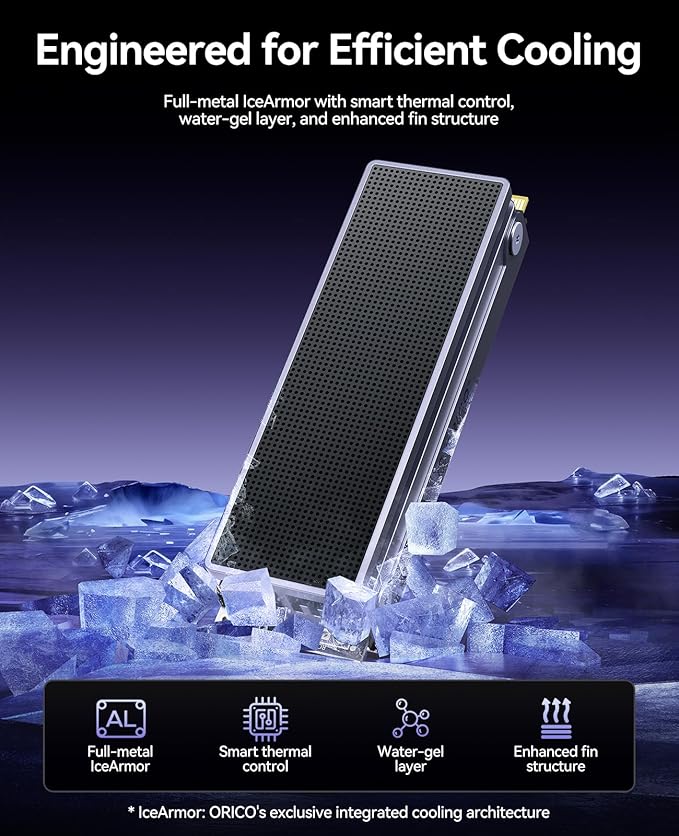 ORICO OSC 4TB M.2 NVMe SSD for Desktop PC, PCIe 4.0 Internal SSD - Image 3