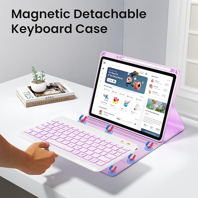 BLUTLOTUS Keyboard Case for iPad 9th/8th/7th Generation 10.2 inch 2021/2020/2019 - Image 4