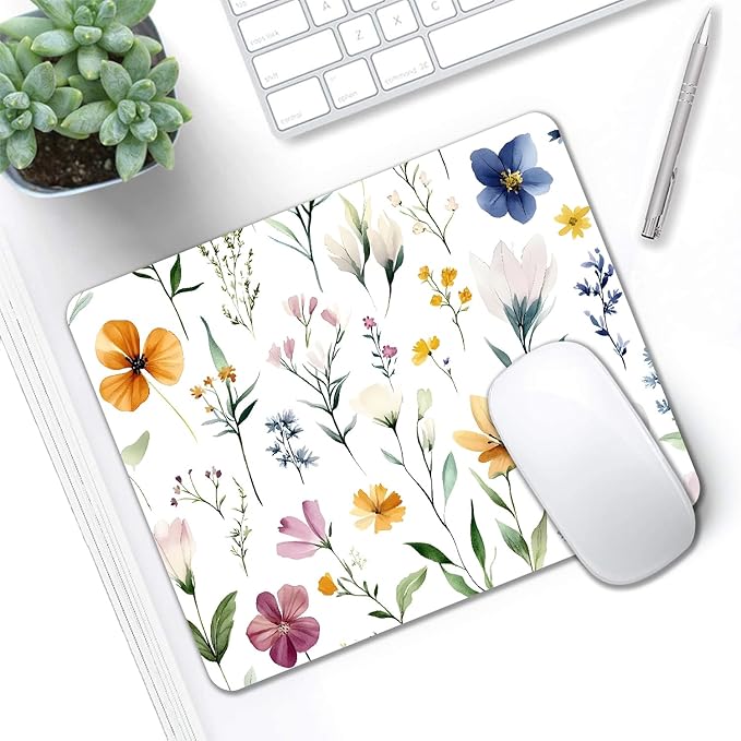 Mouse Pad, Cute Wildflowers Flowers Mouse Pads - Image 5