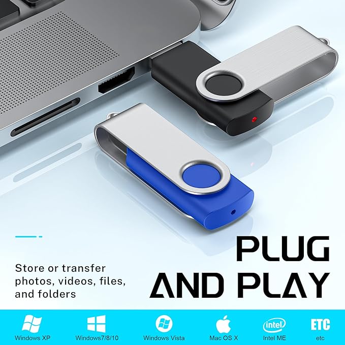 FEBNISCTE 2GB Flash Drive 10 Pack, Thumb Drive High Capacity, Bulk USB Flash - Image 2