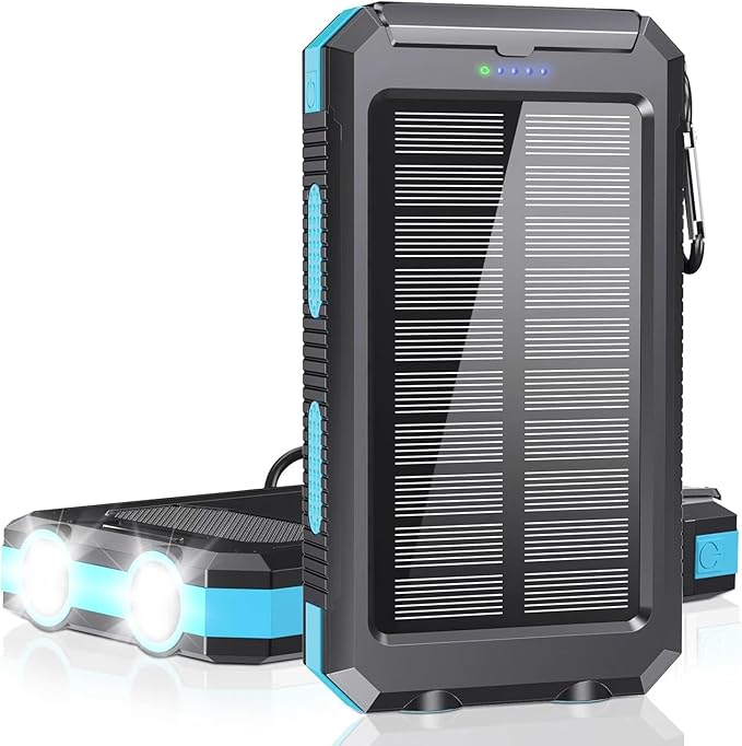 Power Bank 38800mAh Solar Portable Phone Charger by Jskei