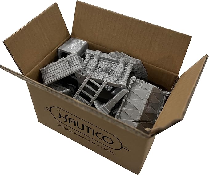 Hautico Tabletop Miniature Building Terrains Blind Box Compatible by HAUTICO