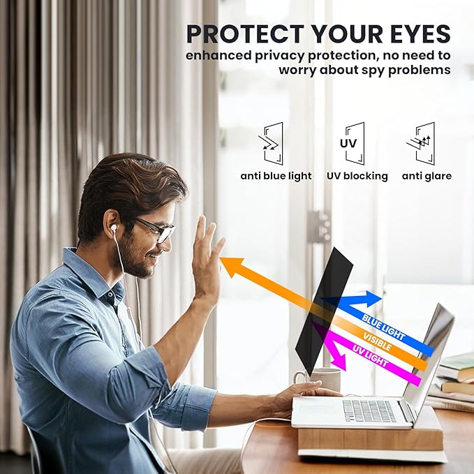 HD Laptop Privacy Screen 14 inch, Upgraded Laptop Privacy Screen - Image 5