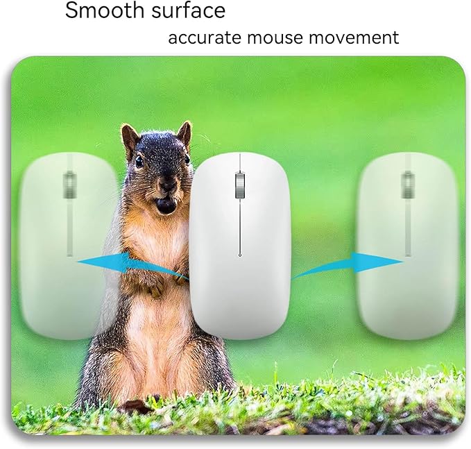 A Cute Animal on The Grass Mouse Pad Mat Rectangle Mousepad - Image 6