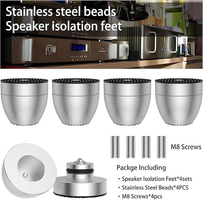 Audiocrast 4X HiFi Speaker Spike Pads Isolation Stand Feet, IF3033 Speaker - Image 7