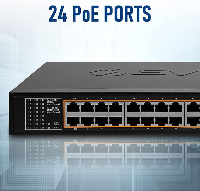 BV-Tech 24 Port PoE+ Switch - Image 2