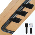 50 PCS Hook and Loop Cable Ties, Under Desk Cable Management, Self Adhesive by Abnii