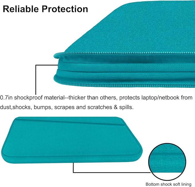 Laptop Sleeve Bag 15.6 inch, Durable Computer Carrying Bag Protective Case - Image 4