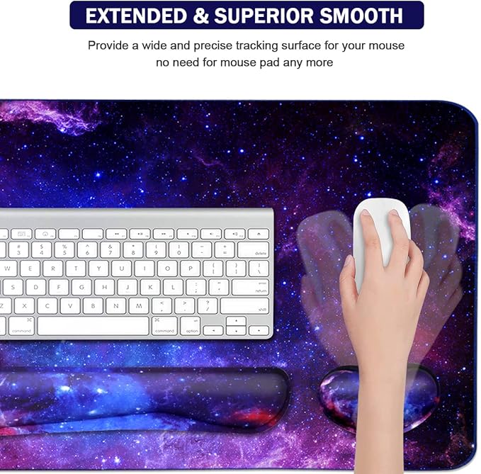 Large Mouse Pad and Keyboard Wrist Rest, Desk Pad - Image 4
