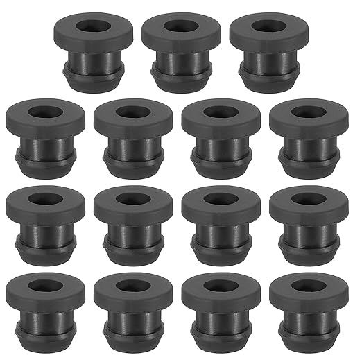 PATIKIL 8mm / 5/16 Inch Drill Hole, 1/4 Inch ID Rubber Grommets by PATIKIL