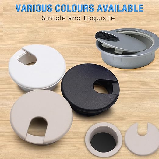 Desk Grommet 2-3/8", Desk Cord Hole Cover, Cable Grommet ABS Plastic, Desk Hole - Image 8