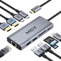 MCY USB C Hub, Laptop Docking Station Dual Monitor Single 8K, 10 in 1 Type-C by MCYDigtal