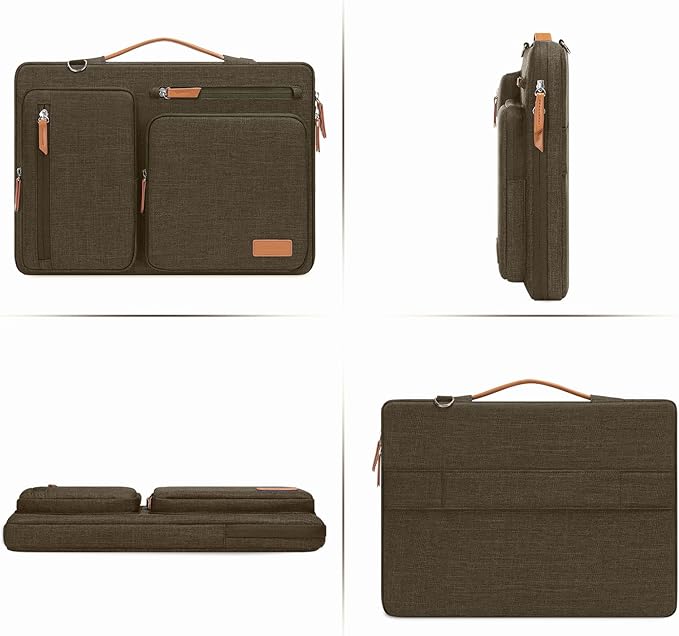 MOSISO 360 Protective Laptop Shoulder Bag, 17-17.3 inch Computer Bag Compatible - Image 4