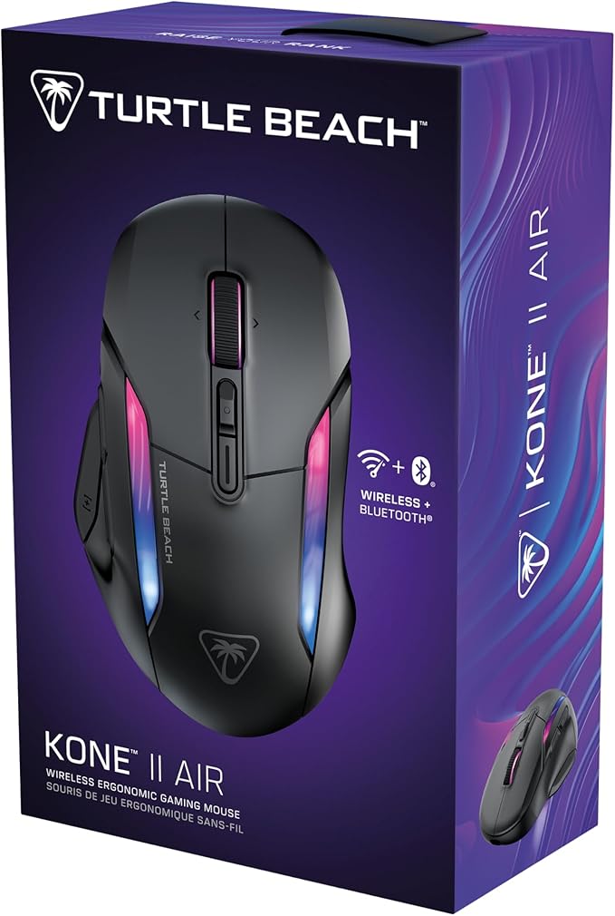 Turtle Beach Kone II Air – Wireless Ergonomic RGB Gaming Mouse, 350-Hr Battery - Image 13