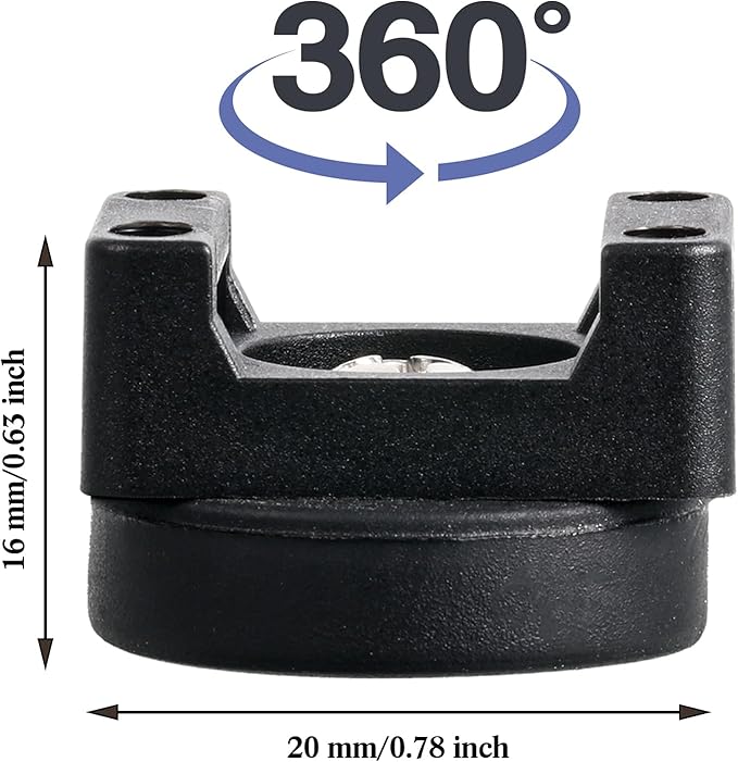 Yookeer 50 Pcs Magnetic Zip Tie Mount Base Black Magnetic Cable Clips Wire - Image 2