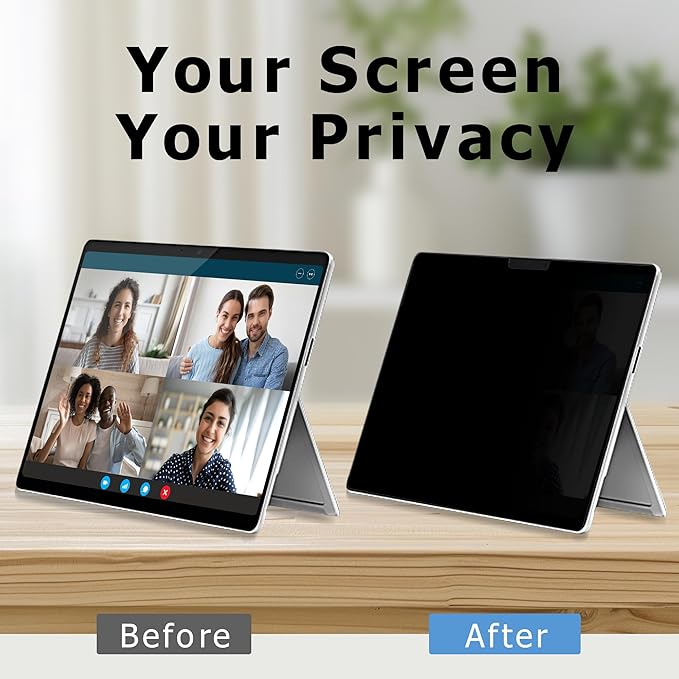 Adeway Magnetic Privacy Screen for Surface Pro 12 inch, Anti-Glare, 30° Side - Image 9
