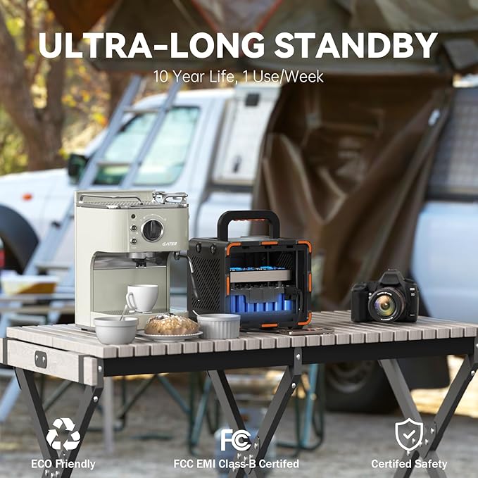 EM300 Portable Solar Station, 259Wh LiFePO4 Battery, 65W USB-C PD Fast Charging - Image 6