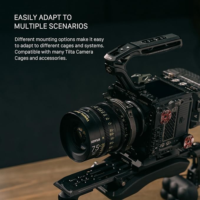 Tilta Xeno Top Handle for Filmmakers & Cameras- Black | Aluminum Alloy and - Image 6