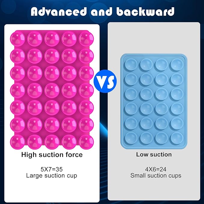 2024 Upgrade 2PCS Silicone Suction Cup Phone Case Adhesive Mount, Adhesive Grip - Image 2