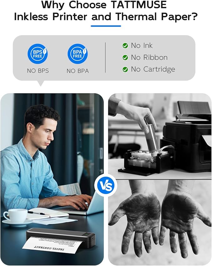 Portable Printers Wireless for Travel, Support 8.5" X 11" US Letter & A4 - Image 5