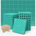 Sound Proof Foam Panels for Walls， 24pack 1" X 12" X 12" Acoustic Foam Panels by HEROADNCKFOAM