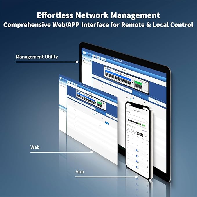 10-Port PoE Switch with Extend Function, Managed Ethernet Switch, Plug & Play - Image 4
