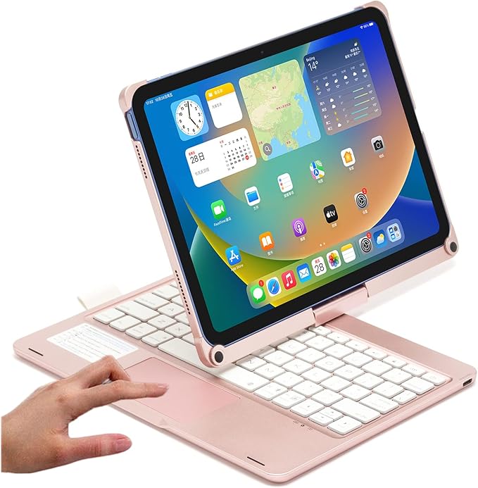 Touchpad Keyboard Case for iPad 11th Gen 2025/iPad 10th Generation 2022 by PboyiqiS