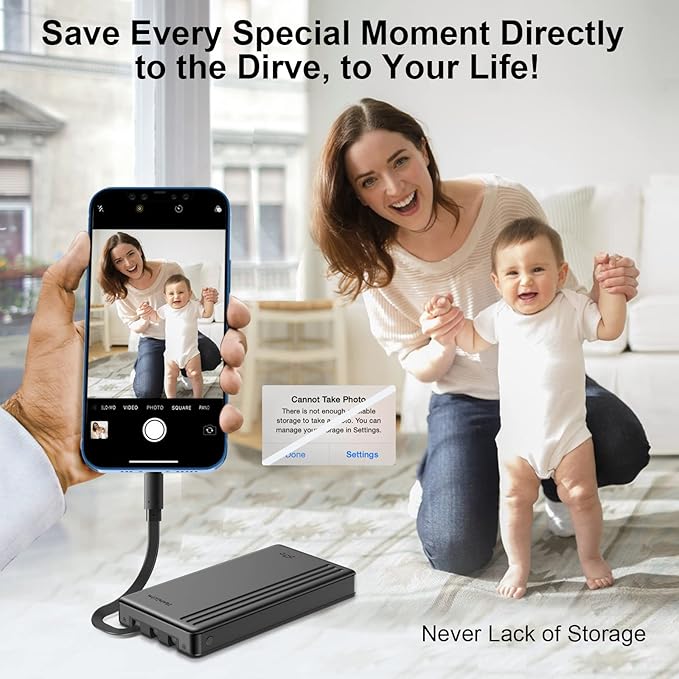 ySky 2TB External Hard Drive for iPhone & iPad, Windows Computer, USB C Android - Image 5