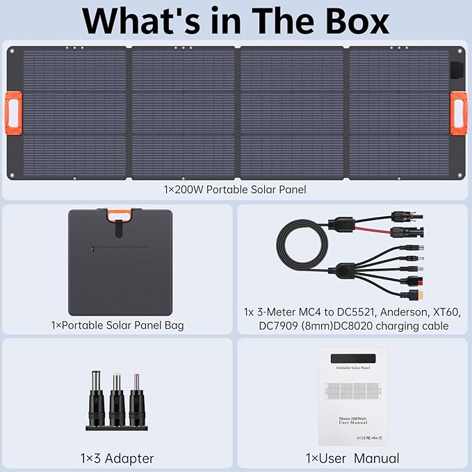 N-Type 16BB 200W Portable Solar Panel - Image 8