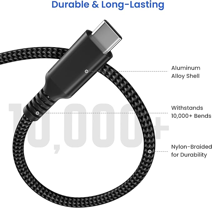 Elebase USB Type C to C 100W Car Charging Cable 6.6FT - Image 6