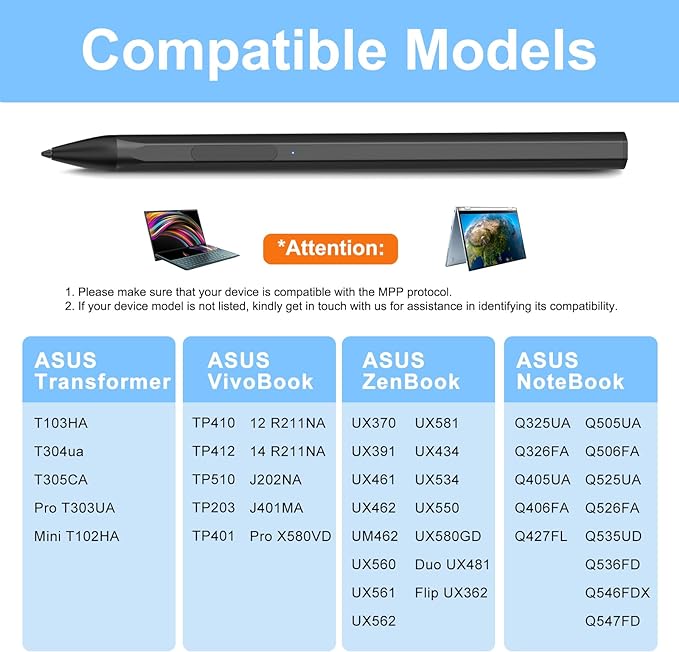 ASUS Stylus Pen for Transformer/Vivobook Flip/Notebook Touchscreen Laptop/Tablet - Image 2