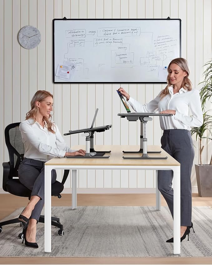 Laptop Bed Tray Desk with LED Desk Light, SAIJI Adjustable Laptop Stand - Image 6