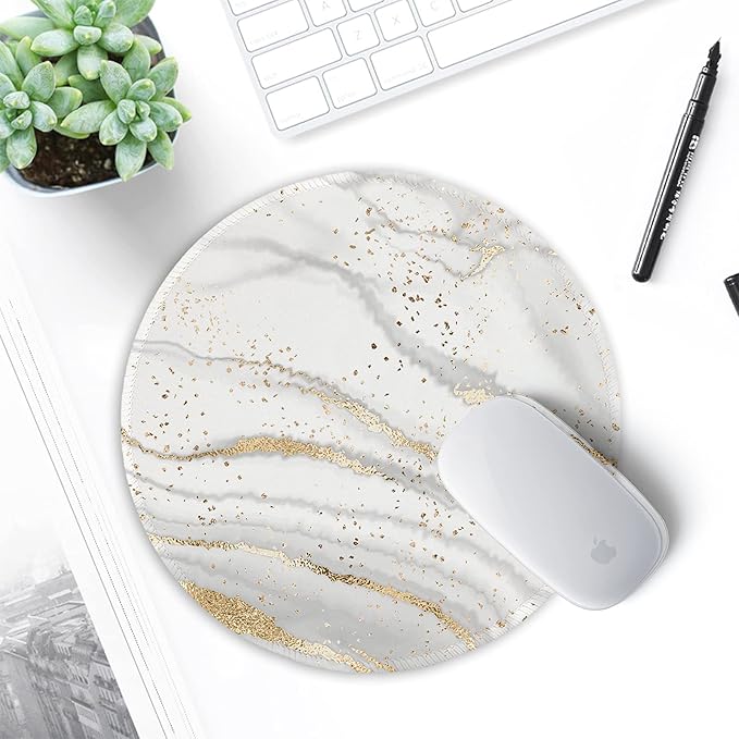 ITNRSIIET Round Mouse Pad with Stitched Edge Premium-Textured Waterproof - Image 7