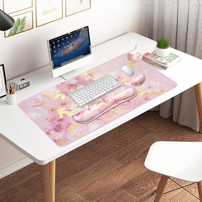 Large Mouse Pad and Keyboard Wrist Rest, Desk Pad - Image 7