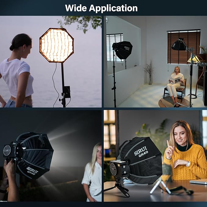 SIRUI 15.7"/40cm Mini Quick Set-Up Foldable Softbox, Quick Release - Image 2
