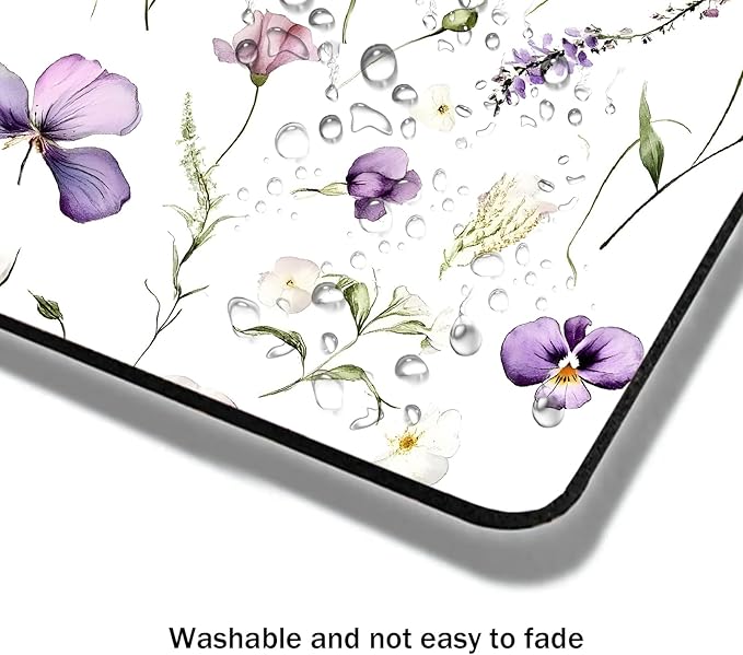 Mouse Pad, Abstract Wildflowers Flower Mouse Pads - Image 5