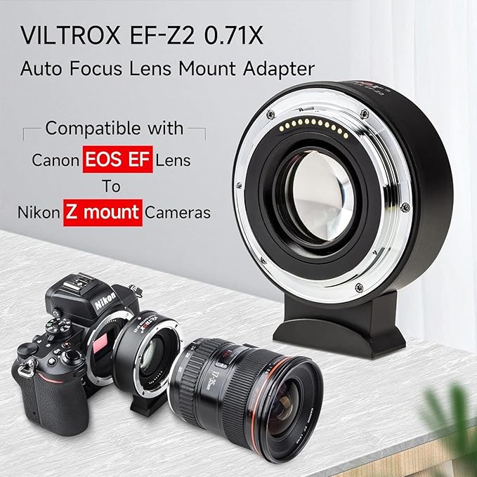 VILTROX EF-Z2 Auto Focus Lens Adapter 0.71x Reducer Speedbooster Lens Converter - Image 5