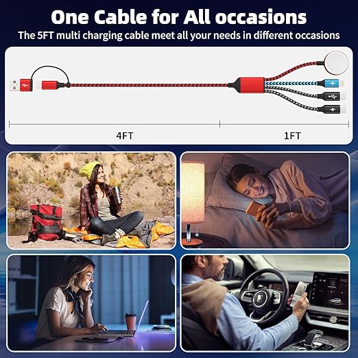 Travel Essentials 4in2 Multi Charging Cable - Image 8