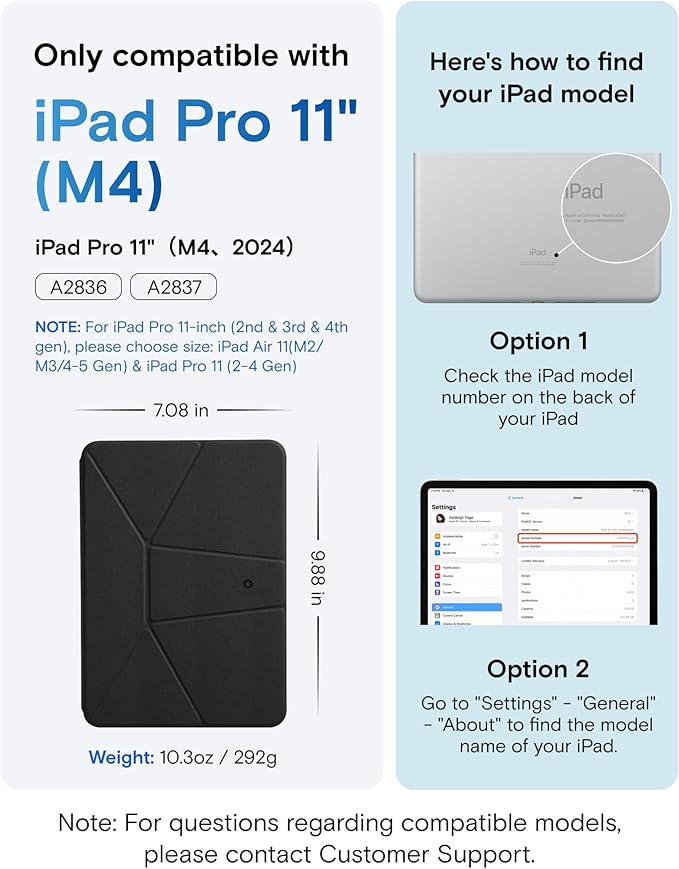 MOFT Dynamic Folio Case for iPad Pro 11 Inch 2024 5th Gen, Silm Magnetic Stand - Image 2