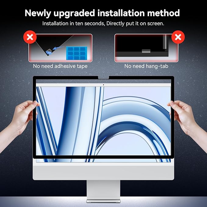 Privacy Screen for iMac 27 Inch Studio Display Desktop Computer Monitor - Image 6