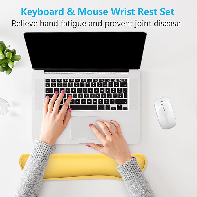 Dapesuom Enlarge Keyboard Wrist Rest, Cute Memory Foam Keyboard Wrist Cushion - Image 7