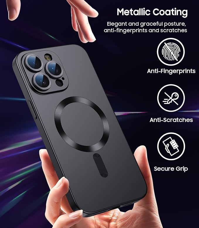 Magnetic for iPhone 15 Pro Max Case Slim Soft Silicone Bumper Shockproof - Image 5